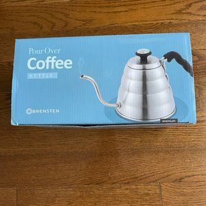 Brensten Pour Over Goose Neck Coffee Kettle with Thermometer